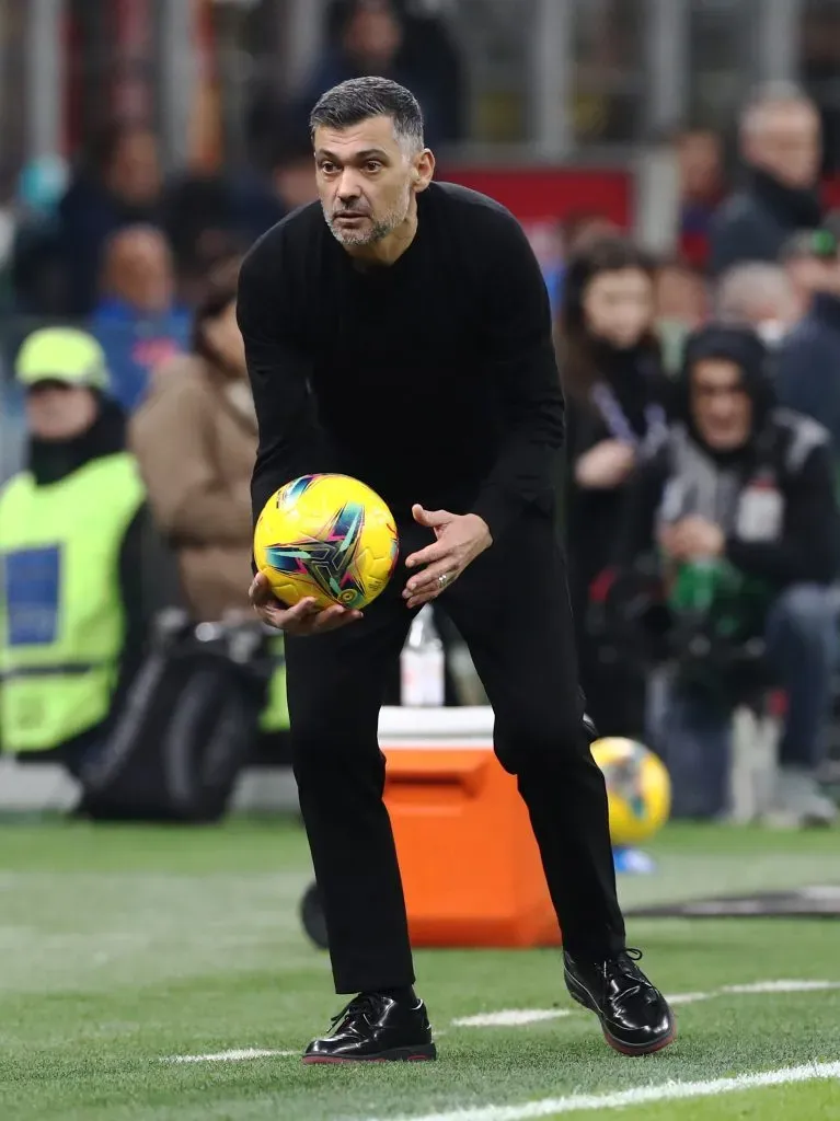 Conceição, o atual treinador principal do Milan. Foto: Marco Luzzani/Getty Images.