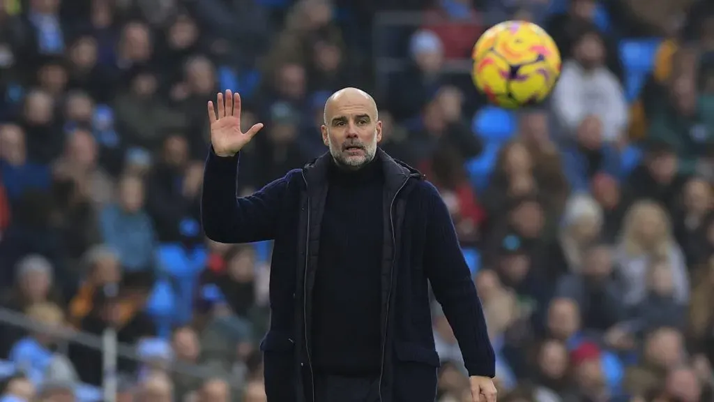 Pep Guardiola, treinador do Manchester City