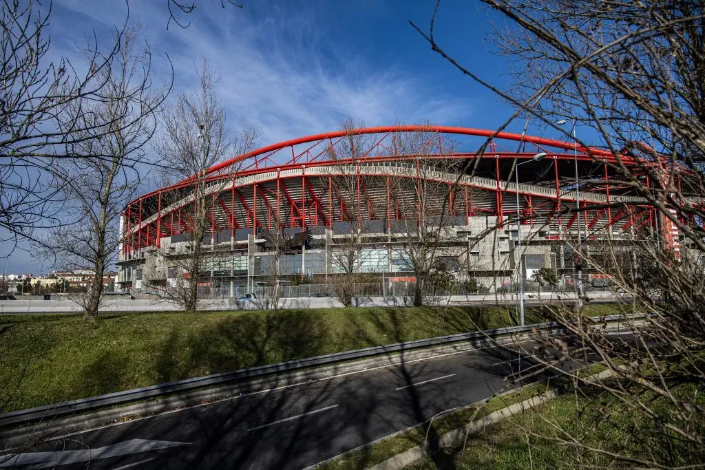 O Estádio da Luz, visto por fora. Foto: Octavio Passos/Getty Images.