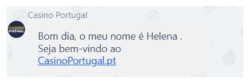 Chat ao vivo do Casino Portugal - uma das formas de contacto com a casa de apostas