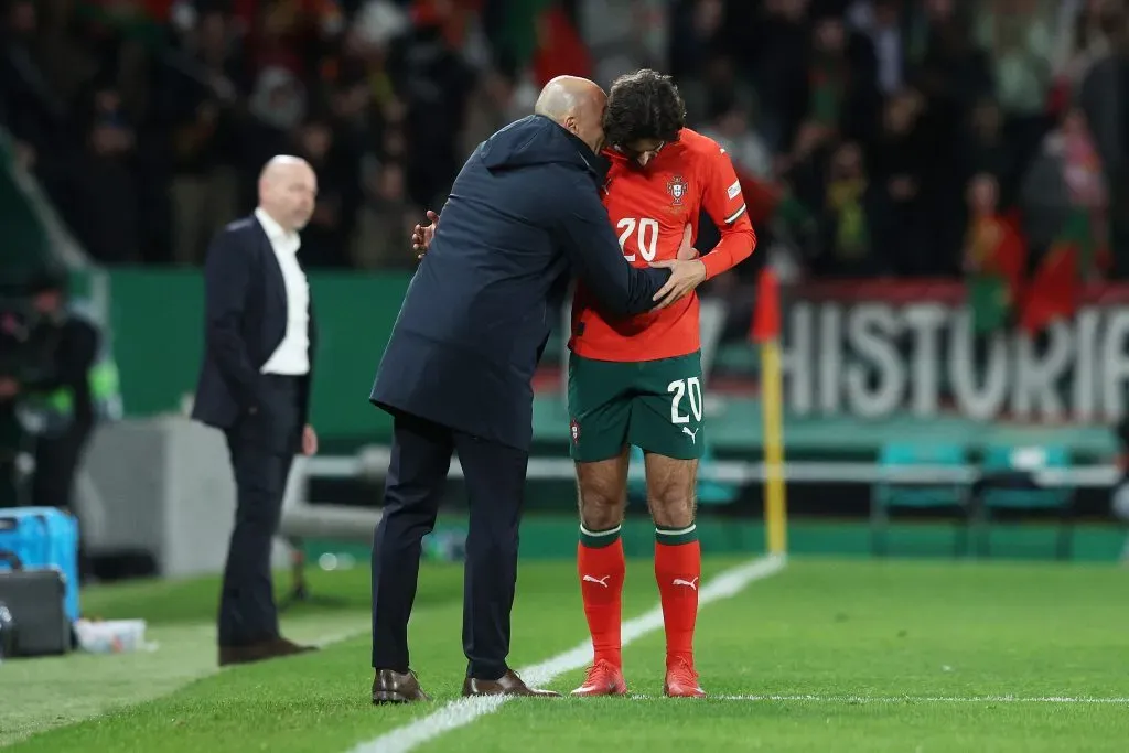 Francisco Trincão foi lançado por Roberto Martínez. Foto: Getty Images