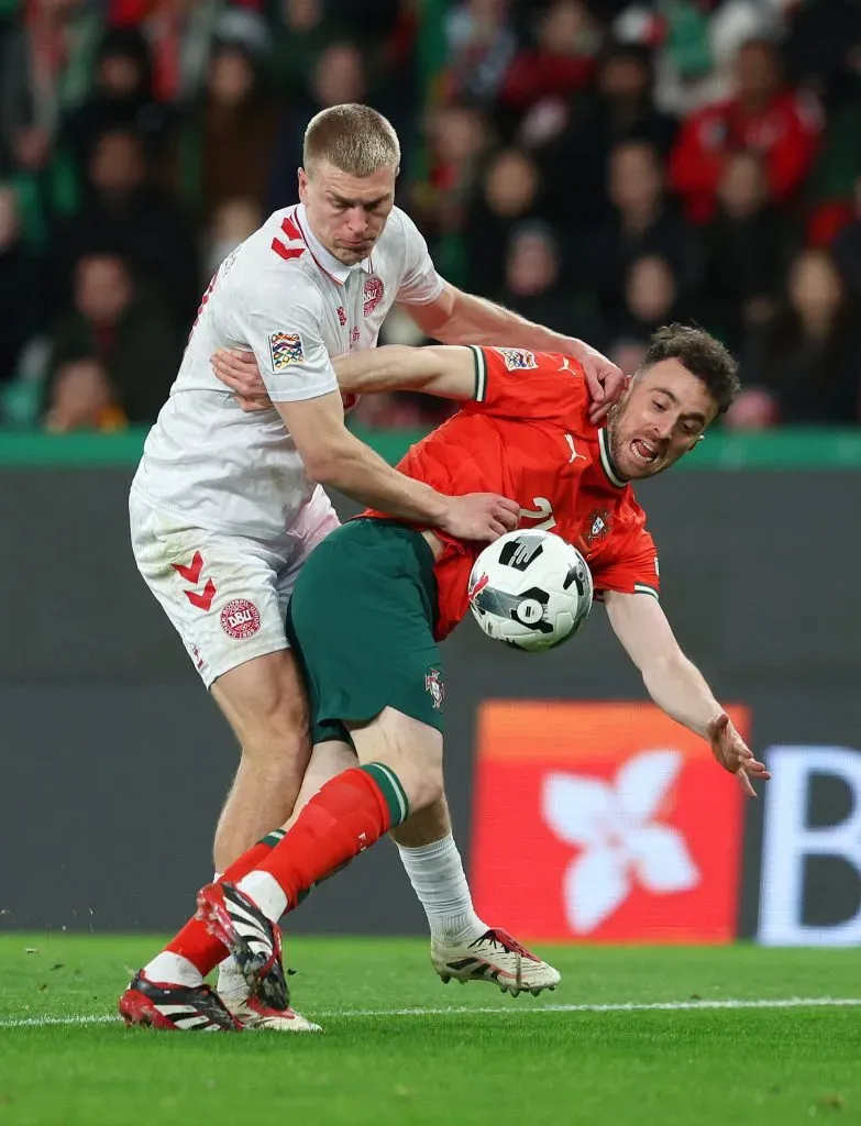 Diogo Jota na vitória de Portugal. Foto: Getty Images
