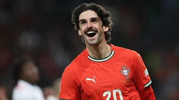 Francisco Trincão bisou e na vitória de Portugal. Foto: Getty Images