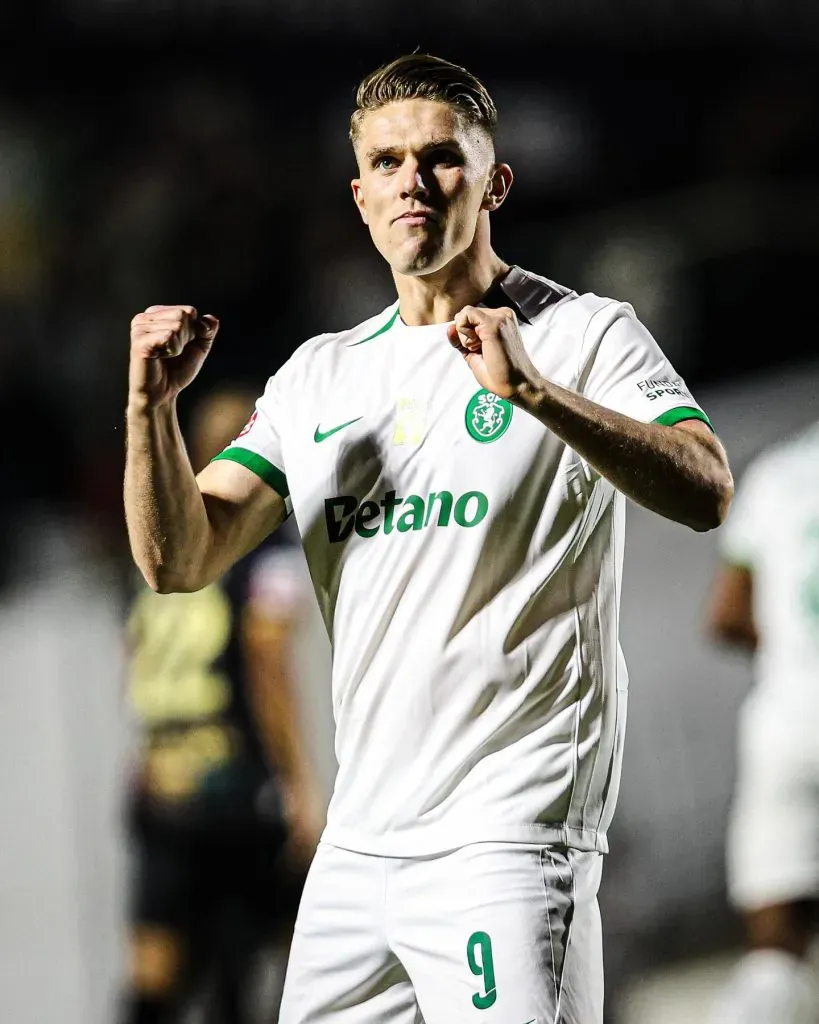 Viktor Gyokeres na vitória do Sporting. Foto: Liga Portugal