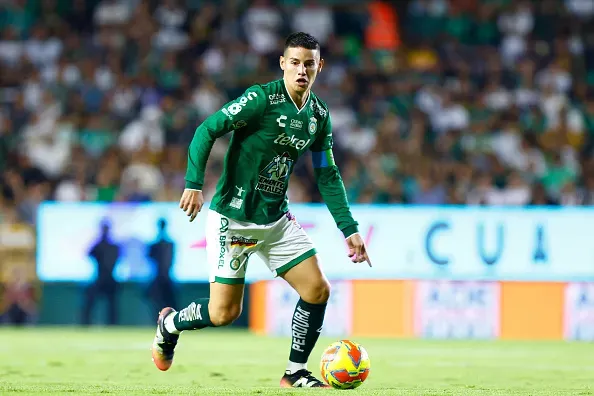 James Rodríguez é o principal nome do Léon. Foto: Getty Images