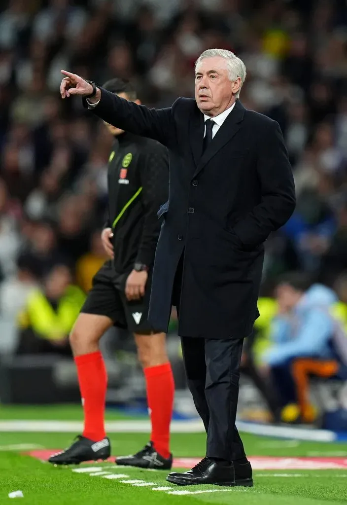 Carlo Ancelotti, treinador do Real Madrid. Foto: Getty Images