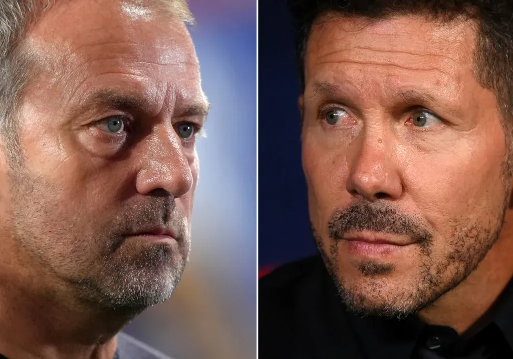 Hansi Flick e Diego Simeone duelam na Taça do Rei. Foto: Denis Doyle/Getty Images.