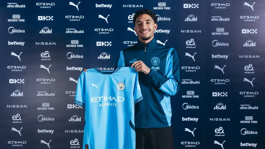 Omar Marmoush, novo jogador do Manchester City. Foto: Manchester City