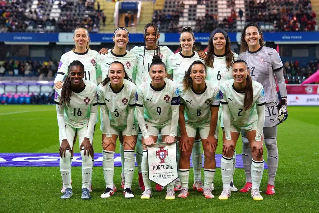 Seleção de Portugal joga contra a Espanha na Nations League. Foto: Alex Bierens de Haan/Getty Images.