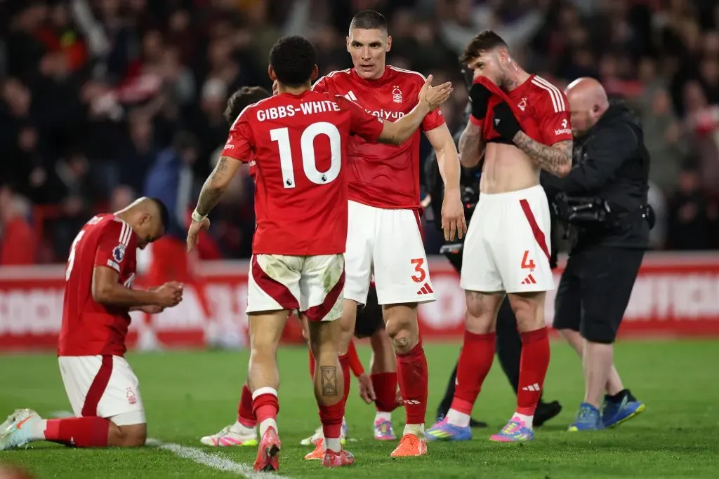 Nottingham Forest em terceiro na Premier League. Foto: Getty Images