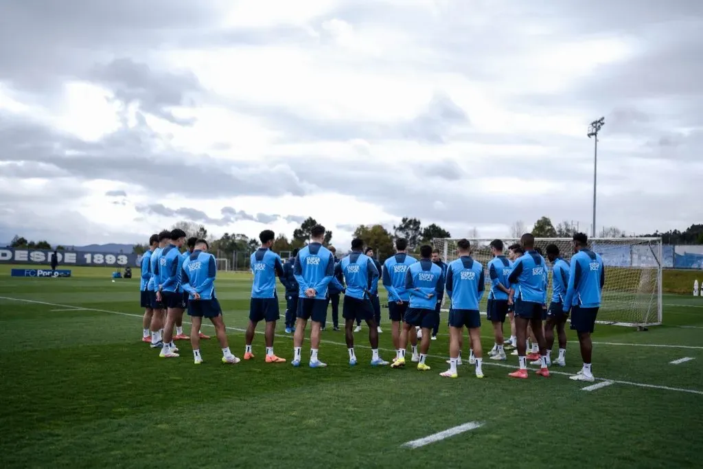 Jogadores do Porto no treino. Foto: FCP.
