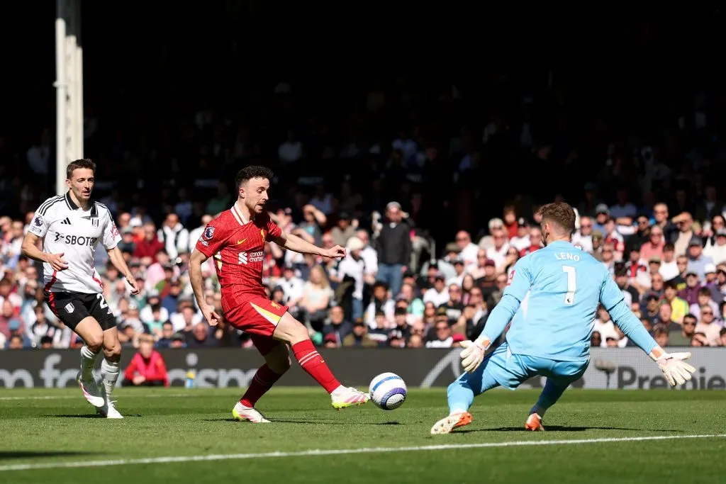 Diogo Jota foi titular pelo Liverpool. Foto: Getty Images