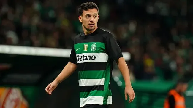 Pedro Gonçalves fora do jogo com o Braga. Foto: Getty Images