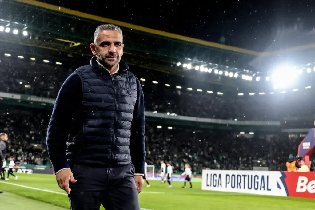 Rui Borges fez a antevisão do jogo, em conferência de imprensa. Foto: SCP.