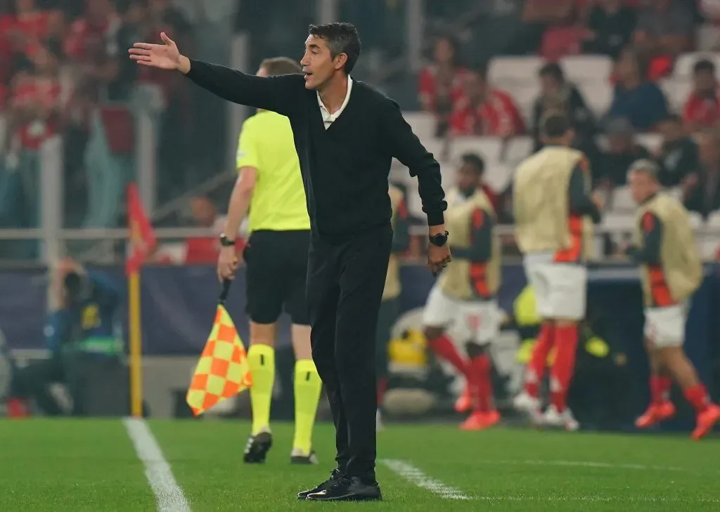 Bruno Lage fez a antevisão do jogo, em conferência de imprensa. Foto: Gualter Fatia/Getty Images.