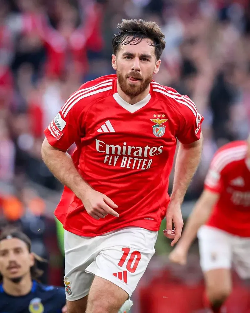 Orkun Kokçu, homem do jogo no empate do Benfica. Foto: SL Benfica