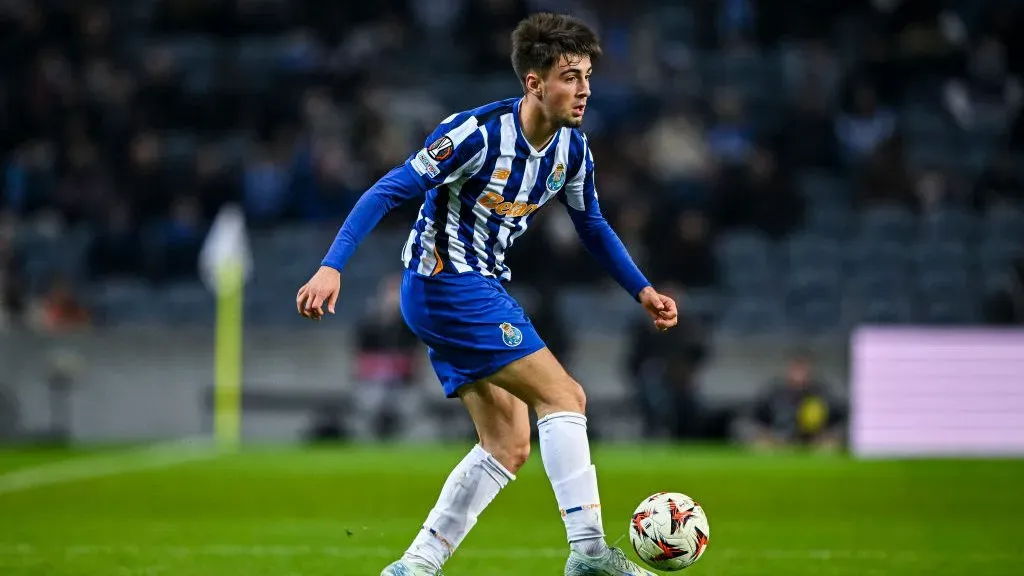 Martim Fernandes em ação na Europa League. Foto: Getty Images