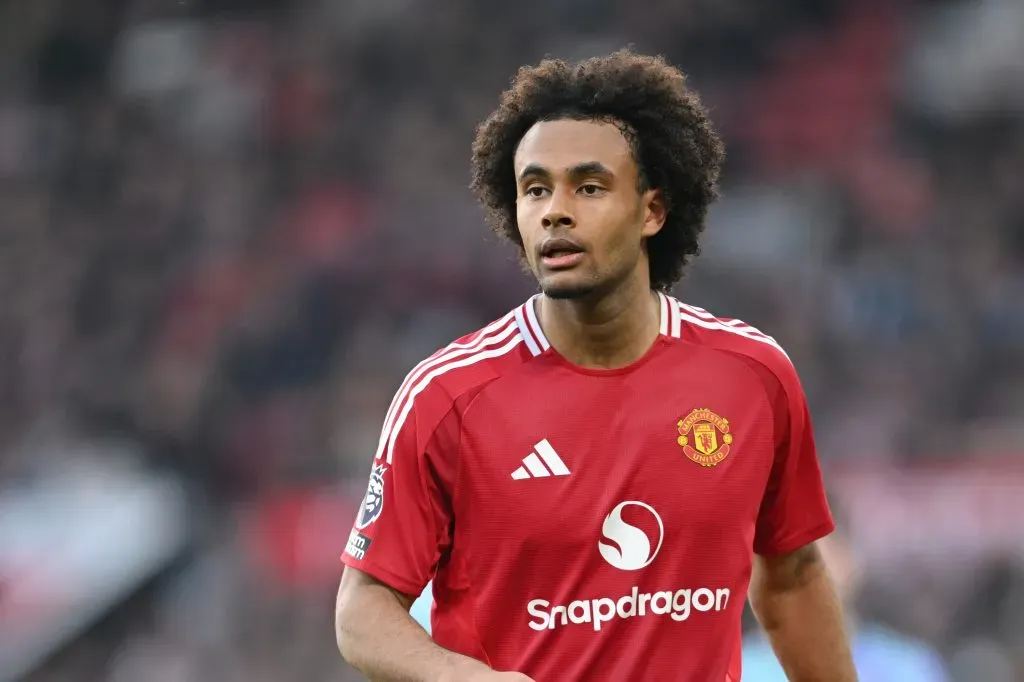 Joshua Zirkzee não joga mais esta época pelo Manchester United. Foto: Getty Images
