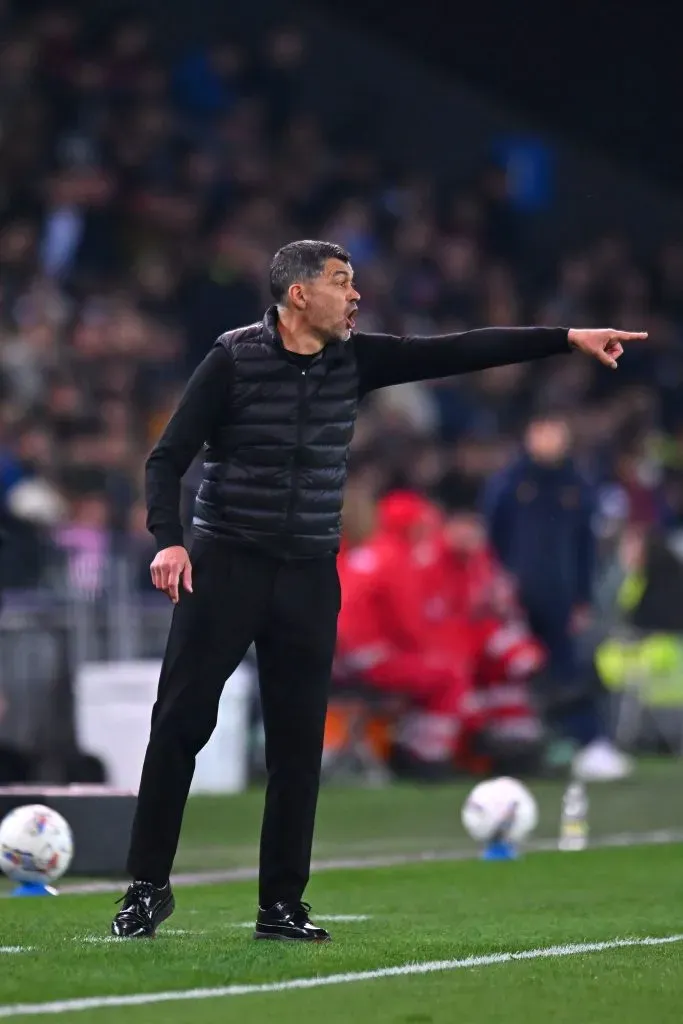 Sérgio Conceição frustrado com os rumores no Milan. Foto: Getty Images