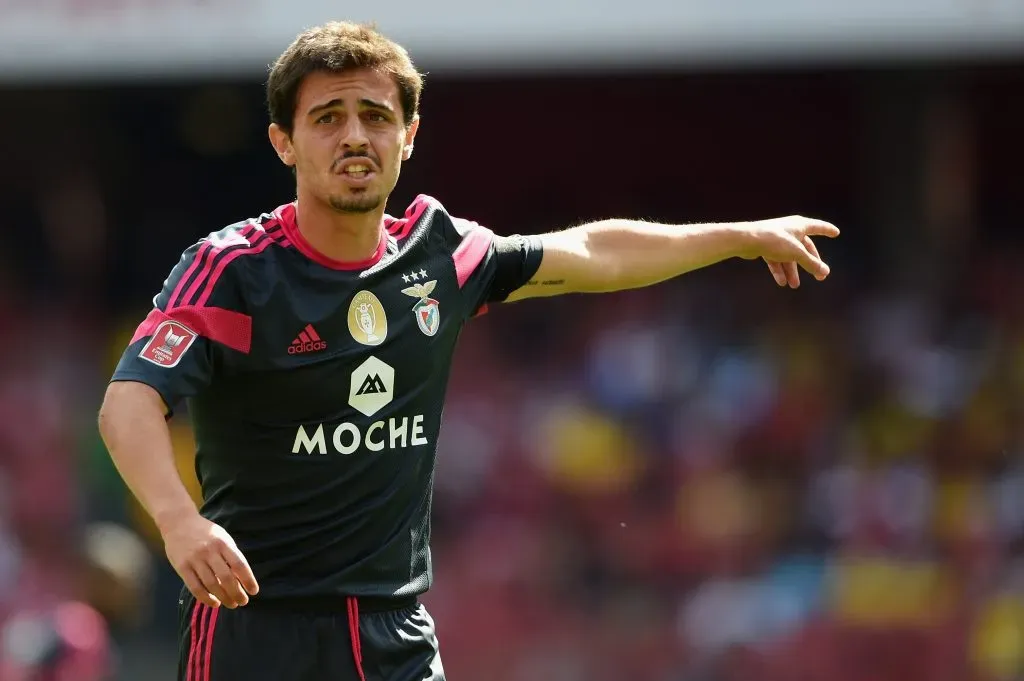 Bernardo Silva teve poucas oportunidades no Benfica. Foto: Michael Regan/Getty Images