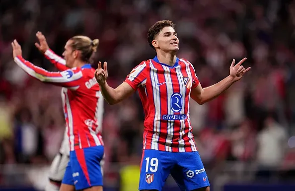 Julián Alvarez marcou contra o Vallecano. Foto: Getty Images