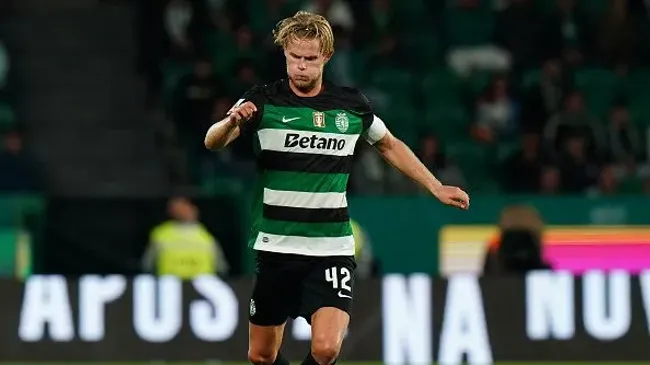 Morten Hjulmand, capitão do Sporting. Foto: Getty Images