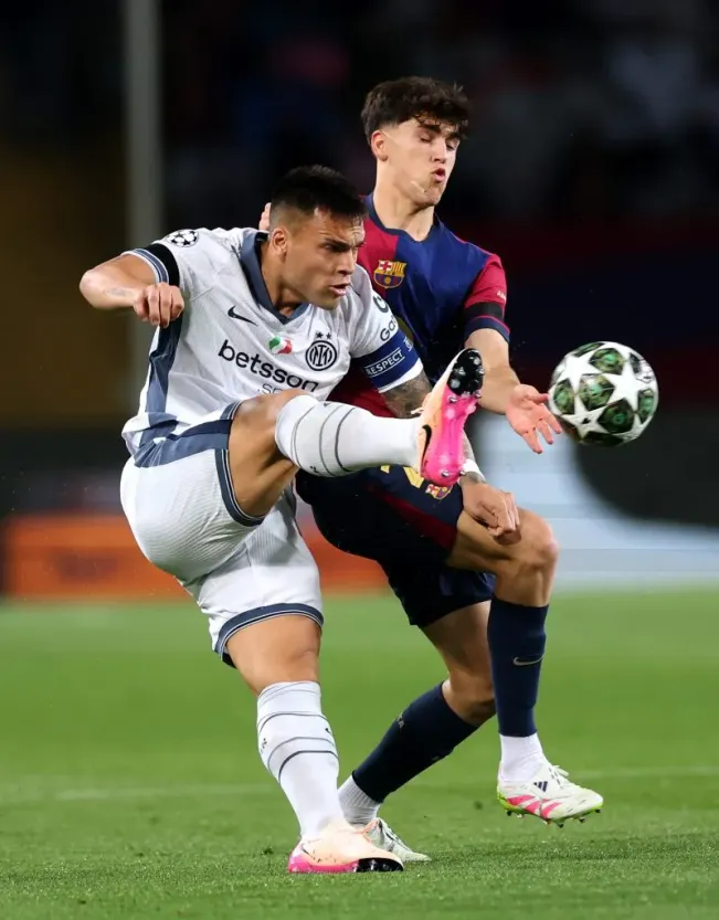 Lautaro Martínez em dúvida para o Inter Milão x Barcelona. Foto: Getty Images