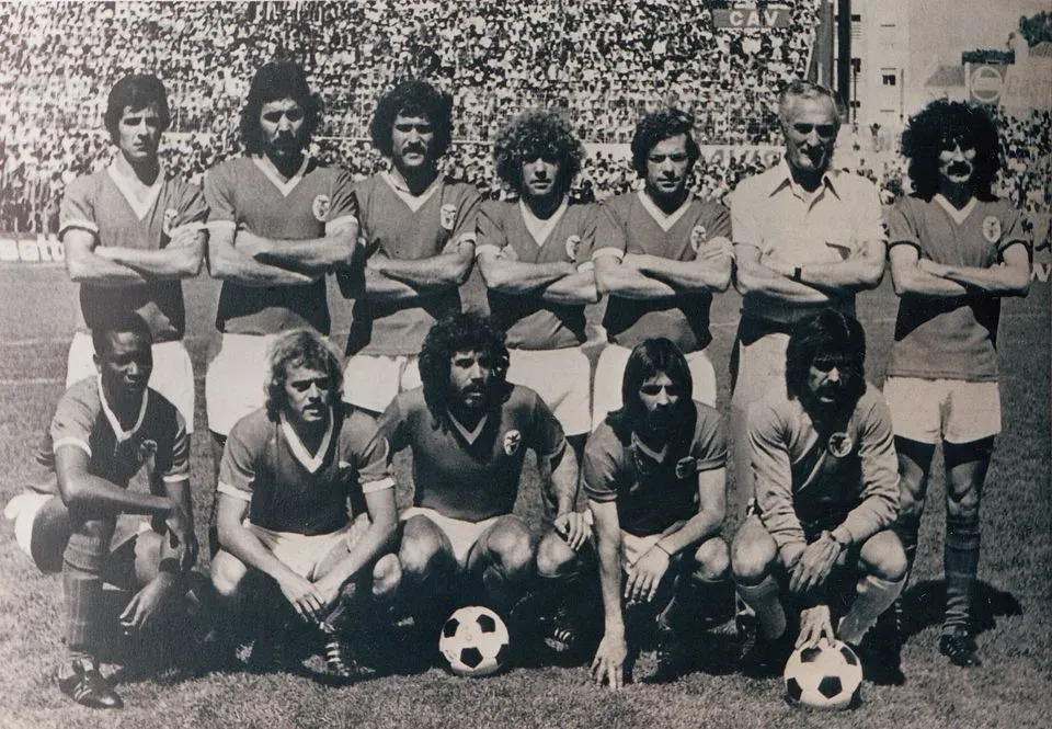 Benfica foi campeão nacional em Alvalade em 1974/75. Foto: SL Benfica