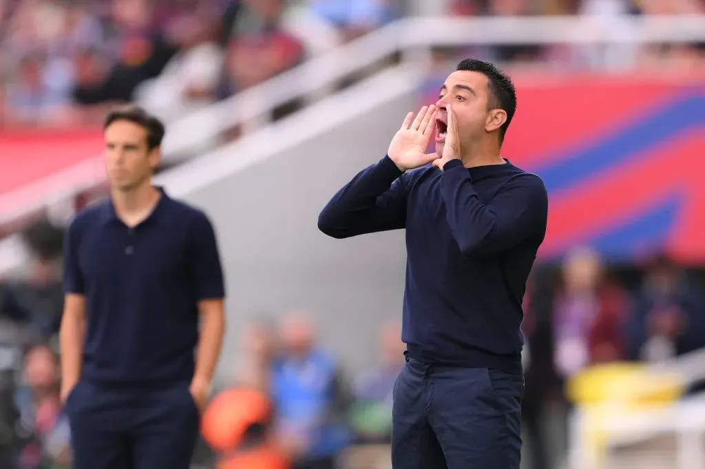 Xavi Hernández diz perceber o que Rúben Amorim está a fazer no United. Foto: David Ramos/Getty Images