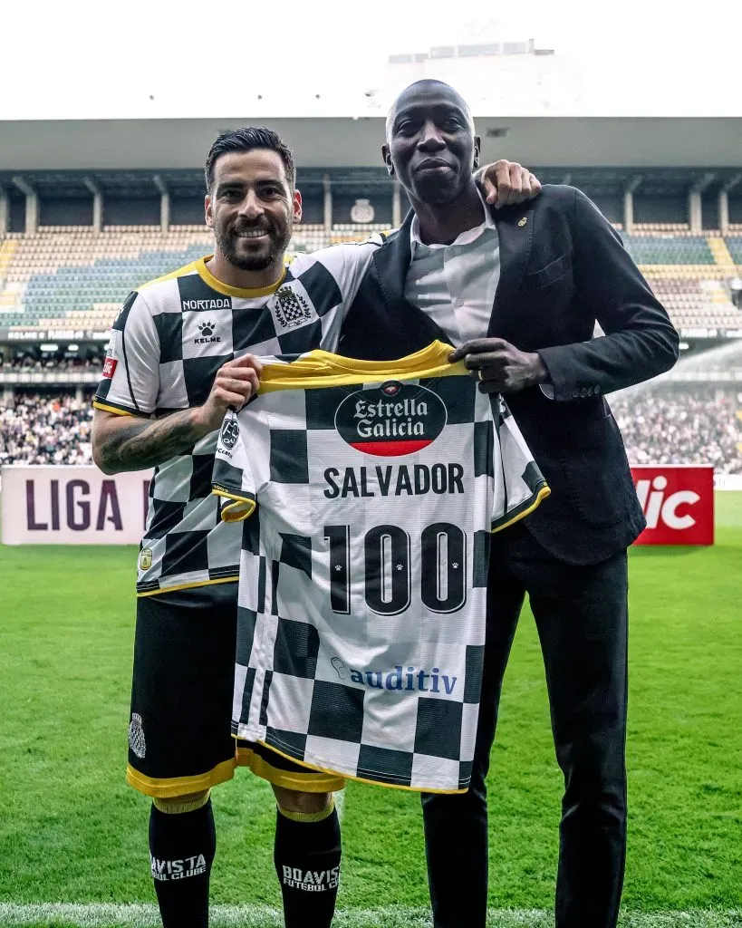 Agra já fez 100 jogos com a camisola do clube luso. Foto: Boavista FC.