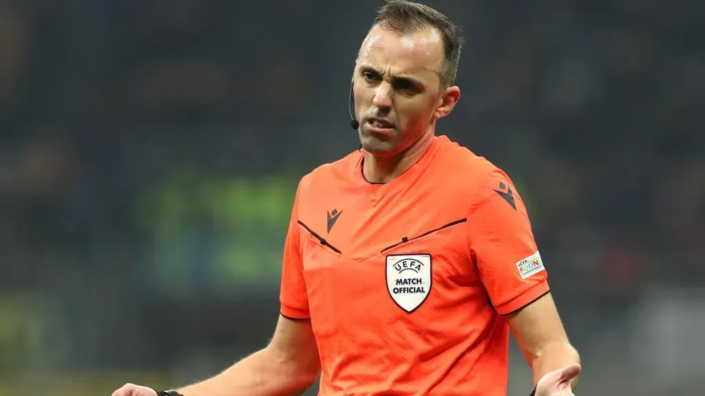 João Pinheiro arbitrou pela quarta vez um dérbi entre Benfica e Sporting. Foto: Getty
