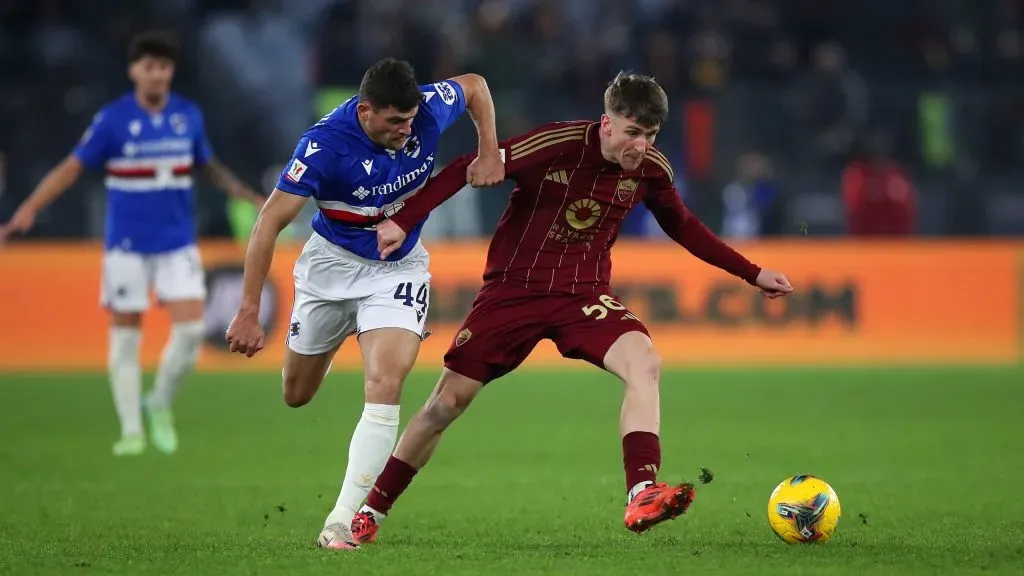 A Sampdoria jogou com a Roma esta época na Taça de Itália. Fonte: Paolo Bruno/Getty Images