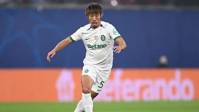 Hidemasa Morita, médio do Sporting. Foto: Getty Images