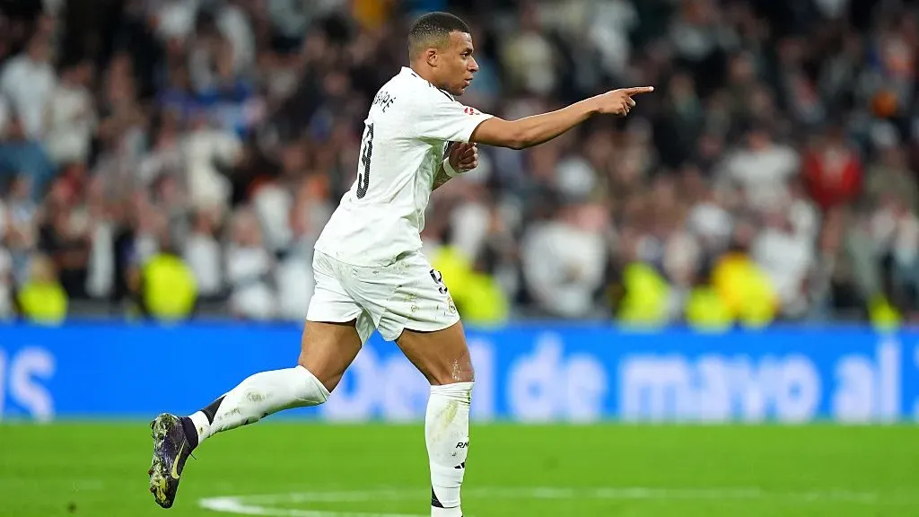 Kylian Mbappé empatou o duelo entre Real Madrid x Mallorca. Foto: Getty Images