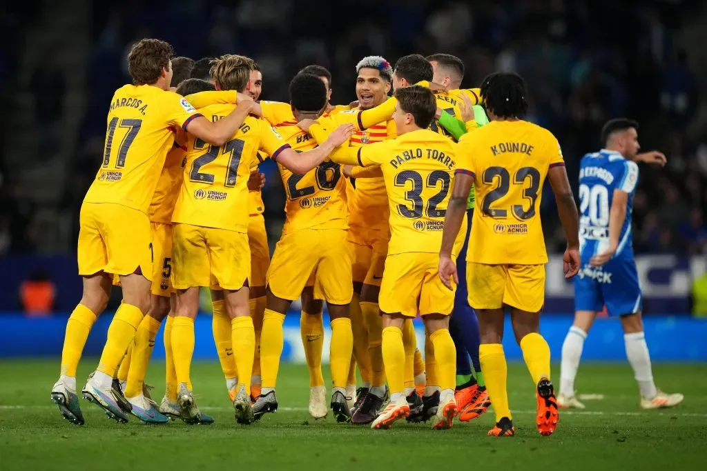 Barcelona foi campeão em casa do Espanyol em 2022/23. Foto: Getty Images