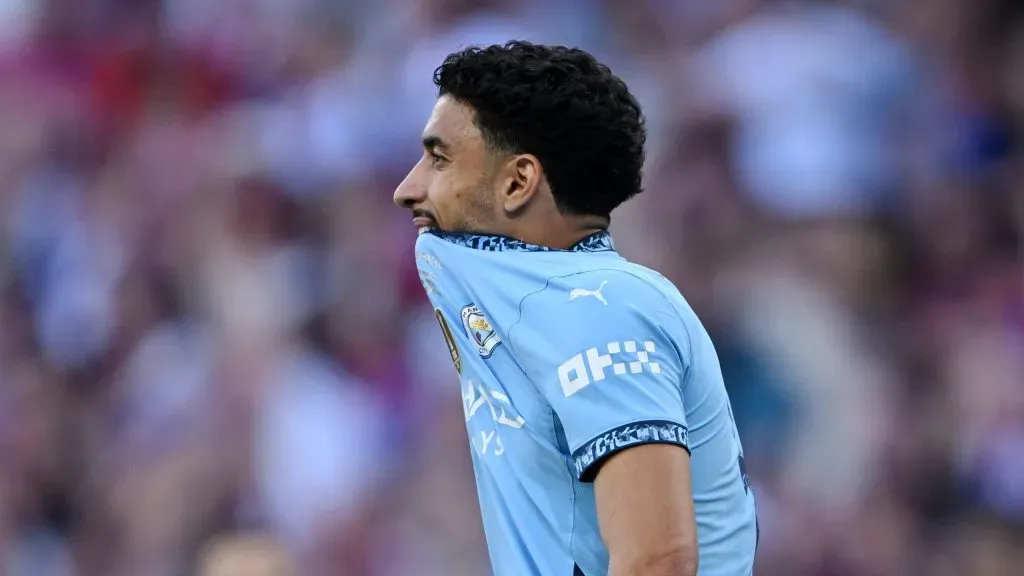 Omar Marmoush desperdiçou uma grande penalidade. Foto: Shaun Botterill/Getty Images