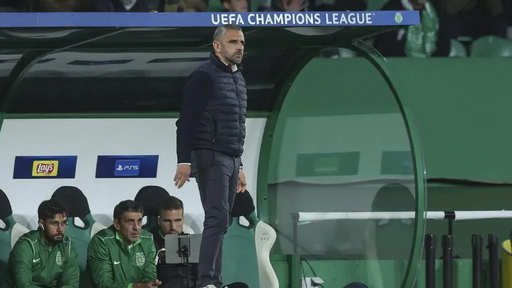 Rui Borges subiu a pulso até ao banco do Sporting. Foto: Carlos Rodrigues/Getty Images