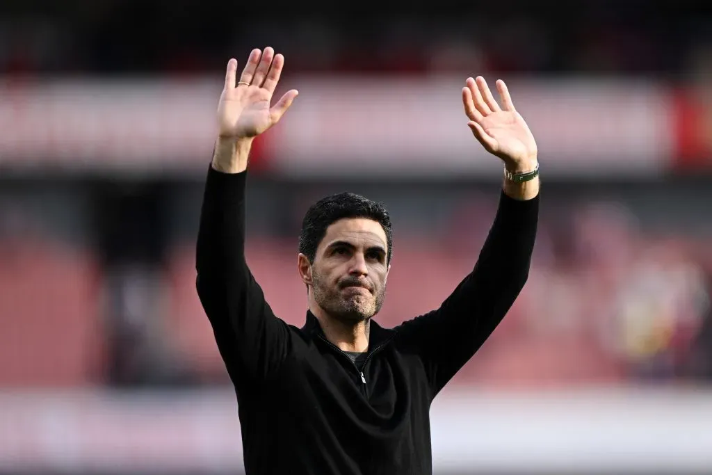 Mikel Arteta, treinador do Arsenal. Foto: Getty Images.