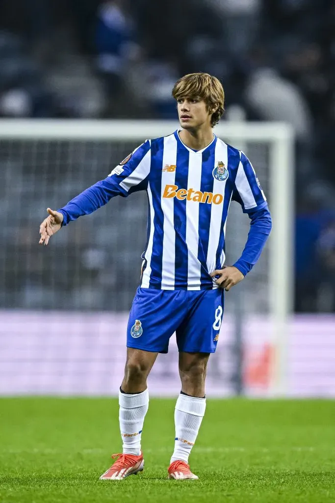 Mora em ação com a camisola do Porto. Foto: Octavio Passos/Getty Images.