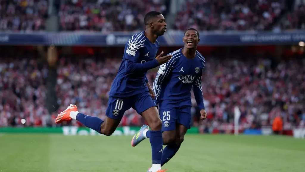 Ousmane Dembélé está a fazer uma grande época no PSG. Foto: Michael Steele/Getty Images