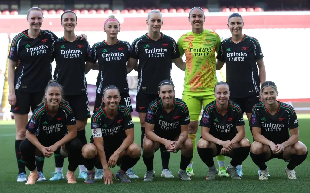 A equipa do Arsenal tentará conquistar a sua segunda Champions. Foto: Nathan Stirk/Getty Images.