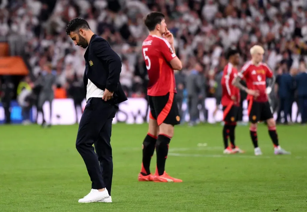 Ruben Amorim, treinador do Manchester United. Foto: Getty Images