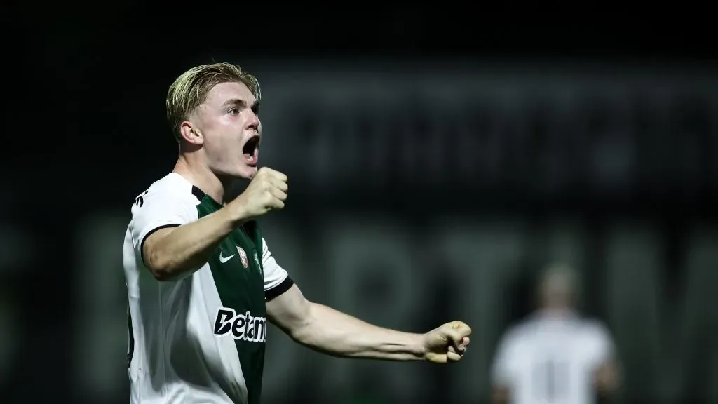 Conrad Harder, avançado do Sporting. Foto: Sporting CP