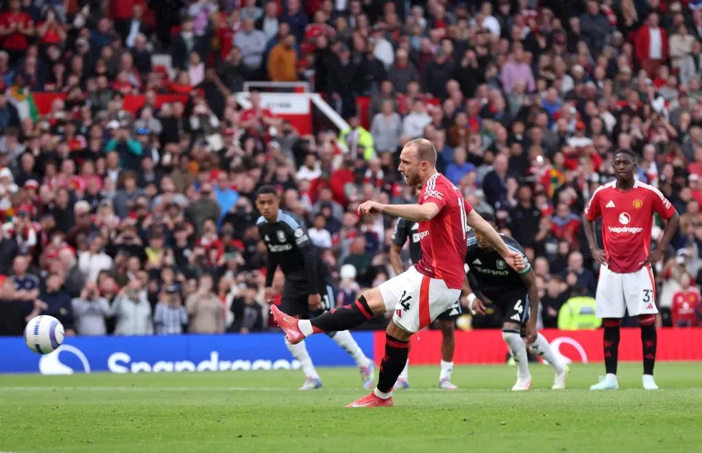 Christian Eriksen, jogador do Manchester United. Foto: Getty Images