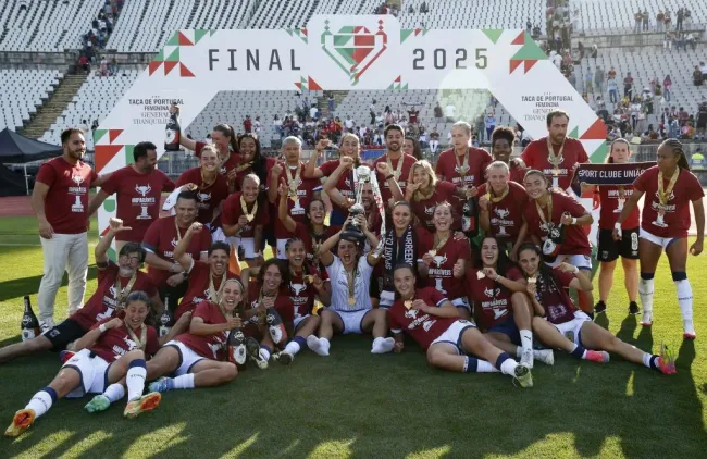 O Torreense venceu recentemente a final da Taça de Portugal, contra o Benfica. Foto: FPF.