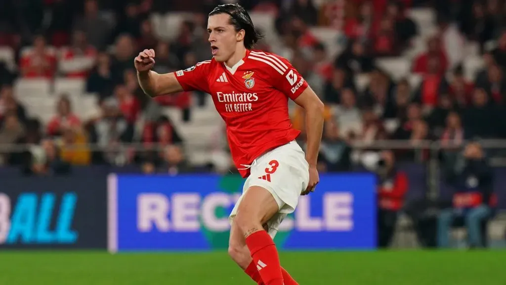 Álvaro Carreras, do Benfica, é alvo do Real Madrid. Foto: Getty