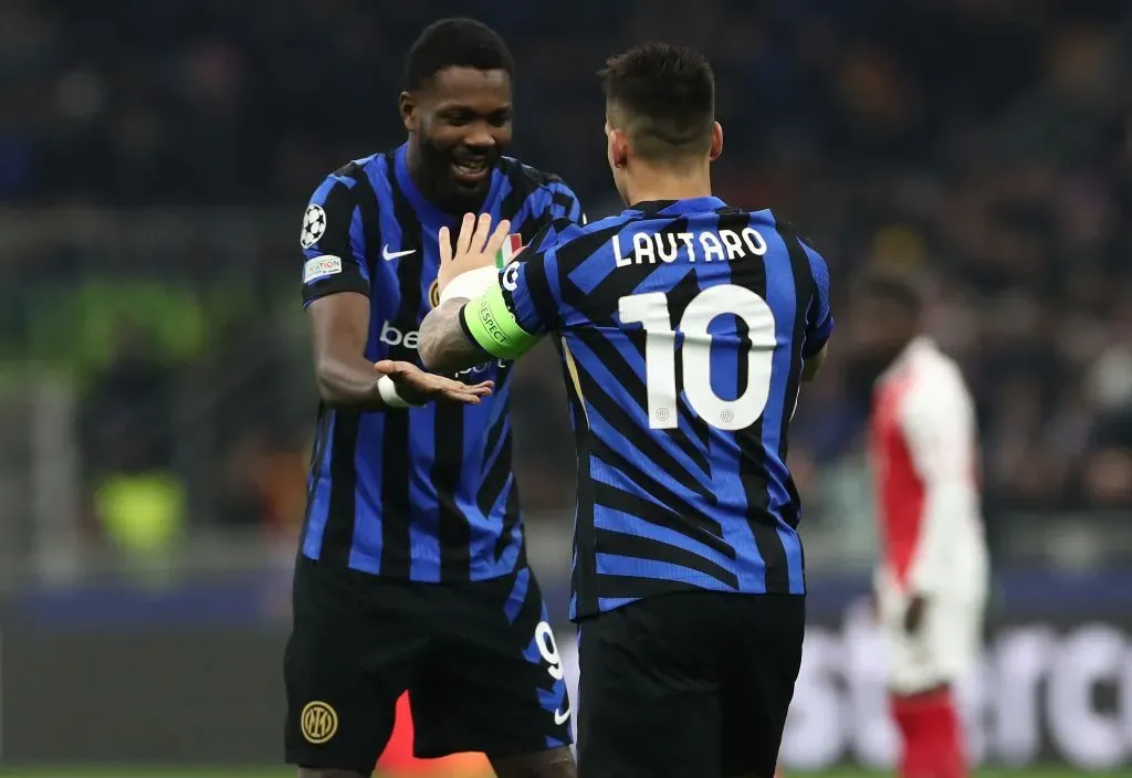 Lautaro e Thuram: dupla de ataque do Inter. Foto: Getty Images