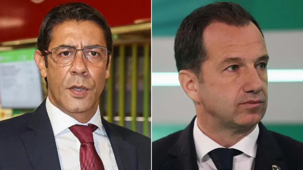 Rui Costa e Frederico Varandas, presidentes de Benfica e Sporting. Foto: SL Benfica e Sporting CP