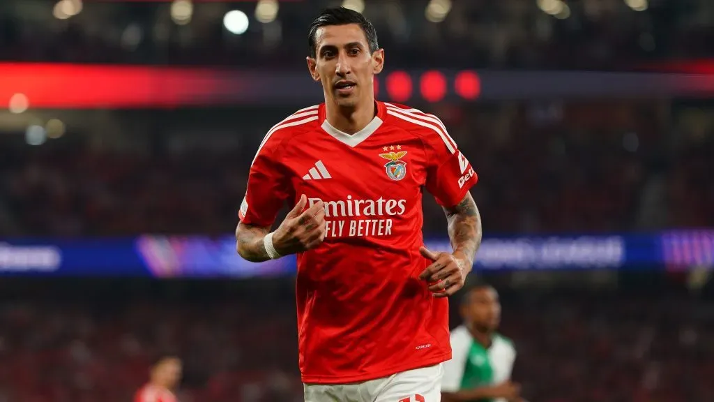 Ángel Di María, extremo do Benfica. Foto: Getty Images