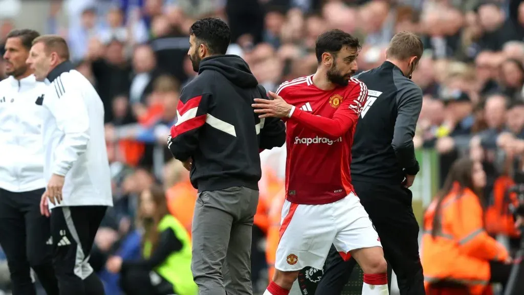 Irá Bruno Fernandes virar as costas a Rúben Amorim e ao United? Foto: George Wood/Getty Images